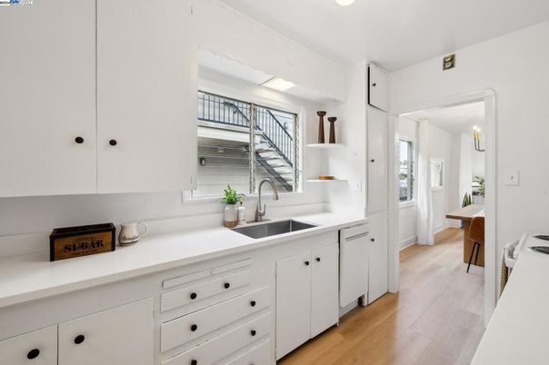 Interior, Kitchen, Wood Texture Flooring