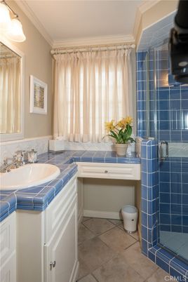Bathroom, Glass Shower, Interior, Tile Countertops