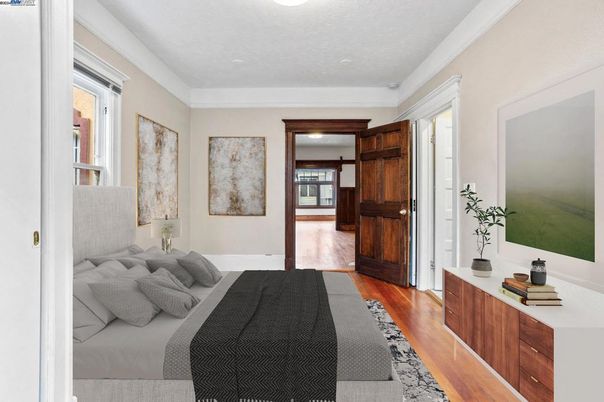 Bedroom, Interior, Wood Texture Flooring