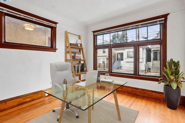 Home Office, Interior, Wood Texture Flooring