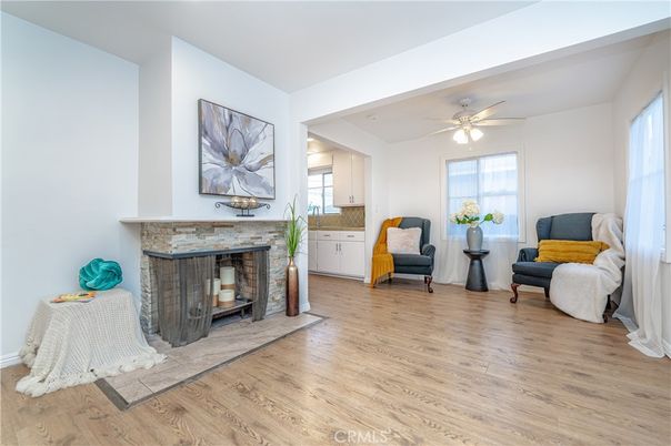 Fireplace, Interior, Wood Texture Flooring
