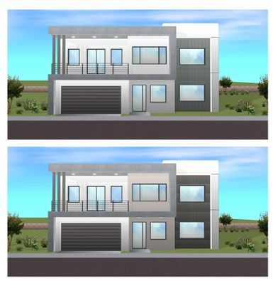 Exterior, Facade, Modern