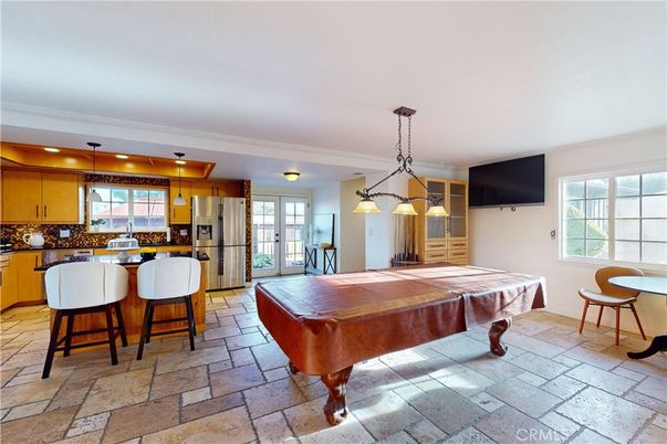 Billiard Table, Game Room, Interior, Kitchen, Pendant Lights
