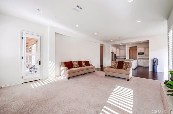 Interior, Kitchen, Living room, Recessed Lighting, Wood Texture Flooring