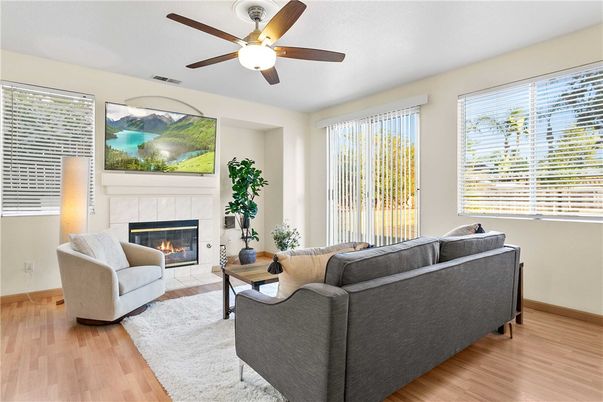 Fireplace, Interior, Living room, Wood Texture Flooring