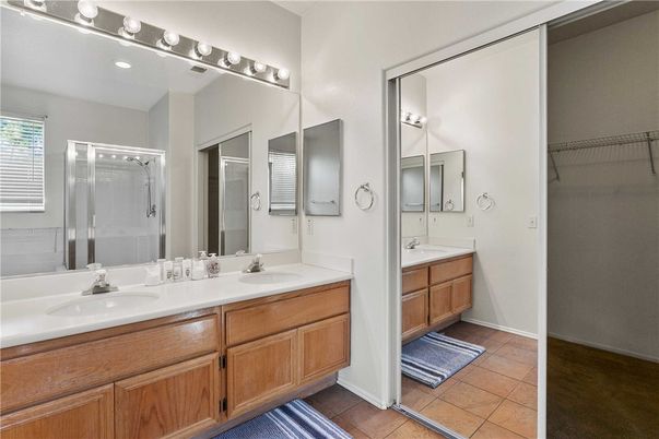 Bathroom, Dual Sink Vanities, Glass Shower, Interior