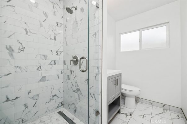 Bathroom, Glass Shower, Interior, Marble, Marble Walls
