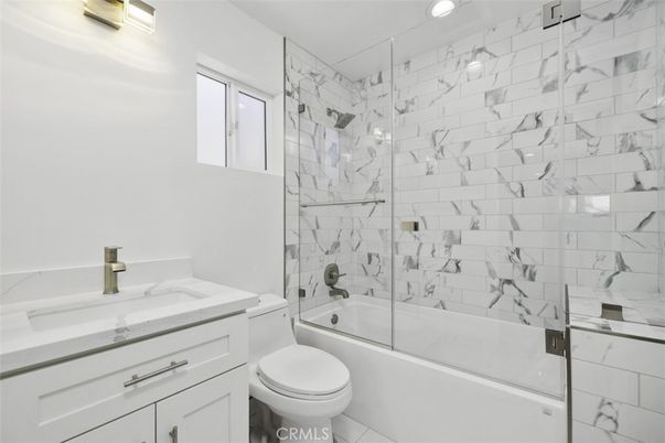 Bathroom, Glass Shower, Interior, Marble Walls, Recessed Lighting