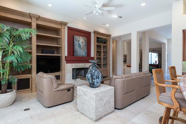 Fireplace, Interior, Living room, Recessed Lighting