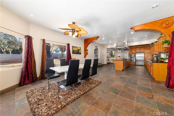 Dining room, Interior, Kitchen, Recessed Lighting, Stainless Steel Appliances