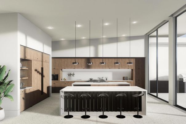 Interior, Kitchen, Recessed Lighting