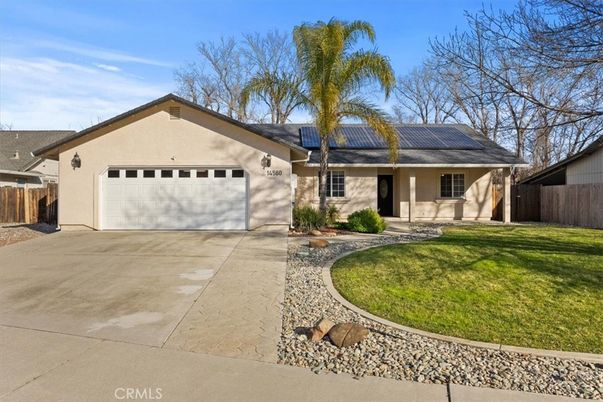 Attached, Exterior, Facade, Solar Panels, Ranch