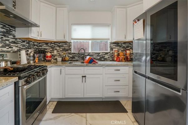 Interior, Kitchen, Marble, Stainless Steel Appliances