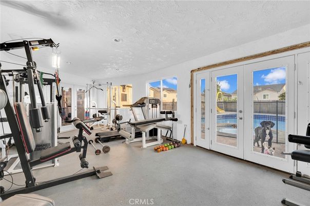 Fitness Equipment, Gym, Interior, Recessed Lighting