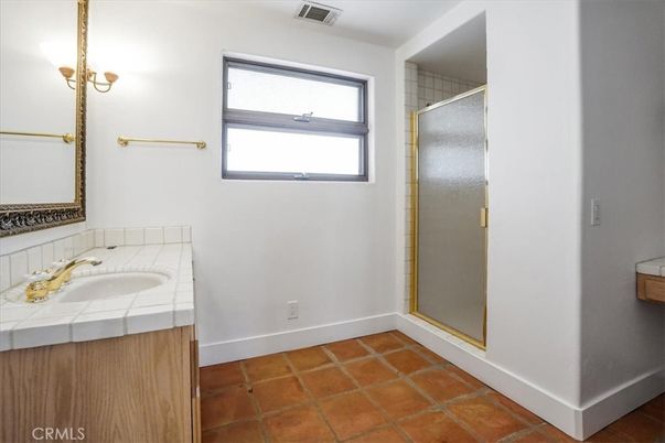 Bathroom, Glass Shower, Interior, Tile Countertops