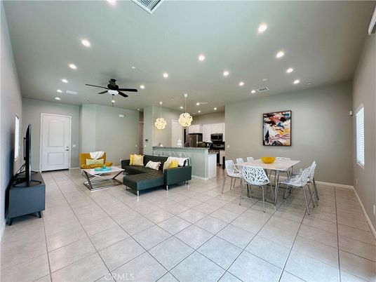 Dining room, Interior, Kitchen, Living room, Recessed Lighting