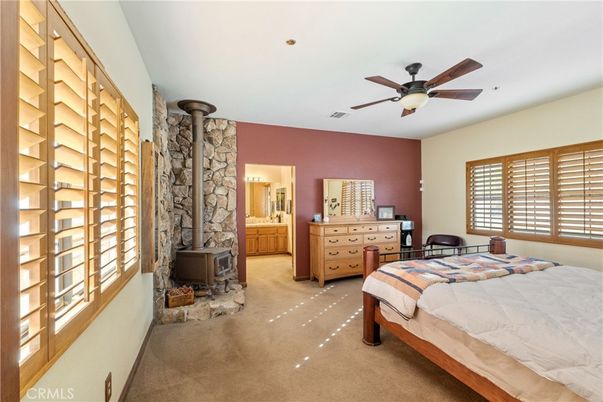 Bedroom, Fireplace, Interior, Stone Walls