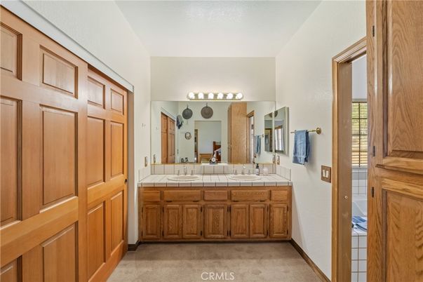 Bathroom, Dual Sink Vanities, Interior, Tile Countertops
