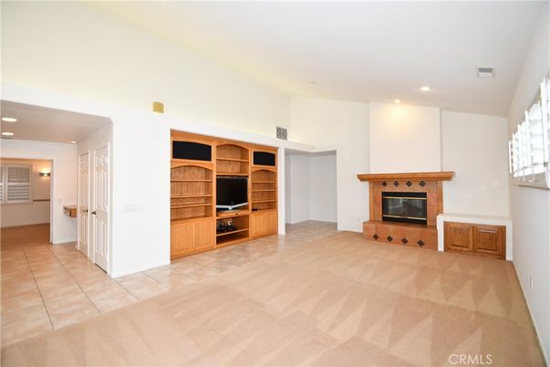 Empty room, Fireplace, Interior, Recessed Lighting