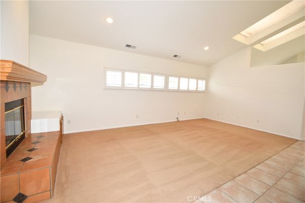 Empty room, Fireplace, Interior, Recessed Lighting