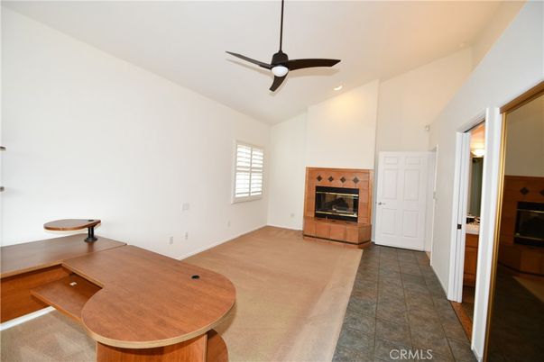 Empty room, Fireplace, Interior, Recessed Lighting