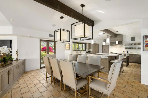 Dining room, Interior, Kitchen, Pendant Lights, Recessed Lighting