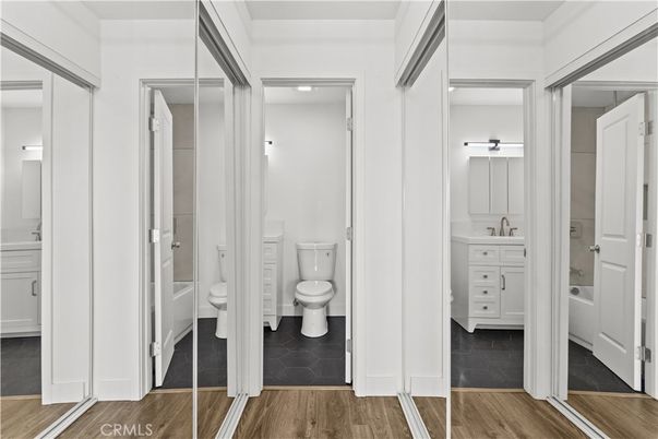 Bathroom, Interior, Wood Texture Flooring