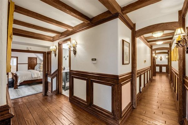 Bedroom, Interior, Wooden Beams, Wood Texture Flooring