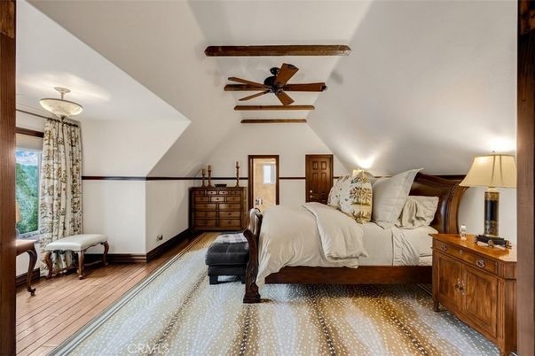 Bedroom, Interior, Wooden Beams, Wood Texture Flooring