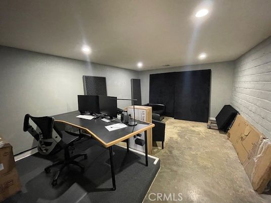 Home Office, Interior, Recessed Lighting