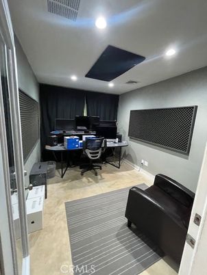 Home Office, Interior, Recessed Lighting