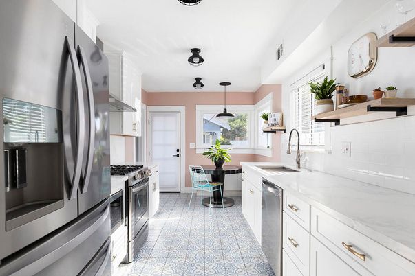 Interior, Kitchen, Pendant Lights, Stainless Steel Appliances