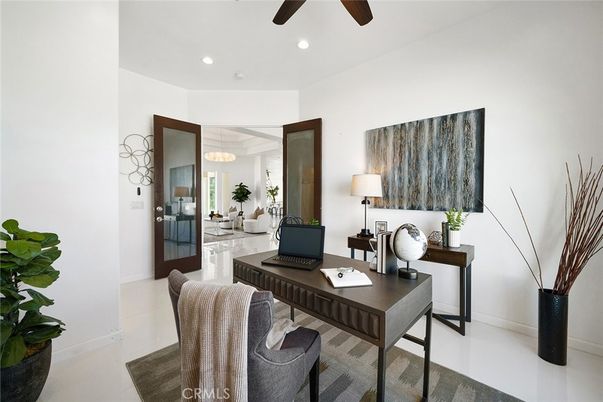 Home Office, Interior, Recessed Lighting