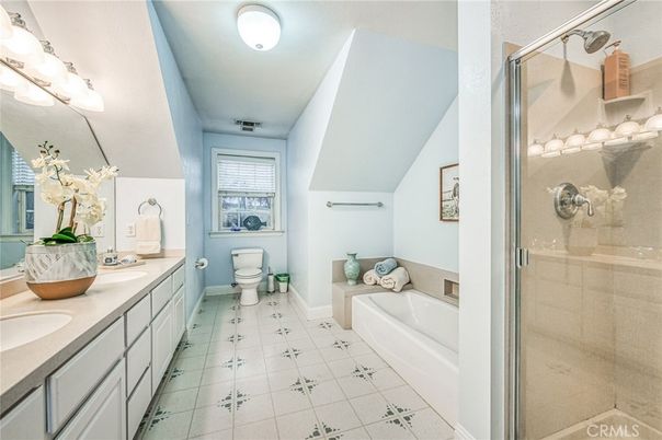 Bathroom, Dual Sink Vanities, Glass Shower, Interior