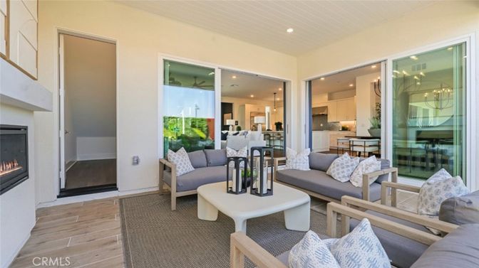 Dining room, Fireplace, Interior, Kitchen, Living room, Pendant Lights, Recessed Lighting, Wood Texture Flooring