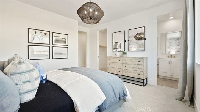 Bedroom, Interior, Pendant Lights, Recessed Lighting