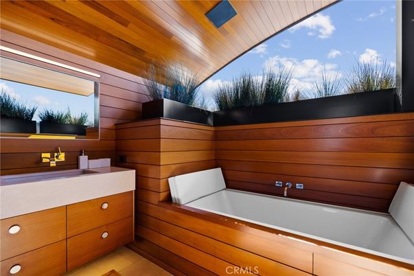 Bathroom, Interior, Wooden Ceilings, Wooden Walls