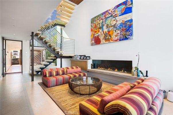 Fireplace, Interior, Living room, Recessed Lighting