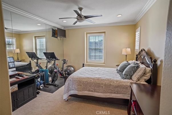 Bedroom, Fitness Equipment, Interior, Recessed Lighting