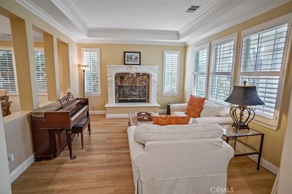Fireplace, Interior, Living room, Piano, Wood Texture Flooring