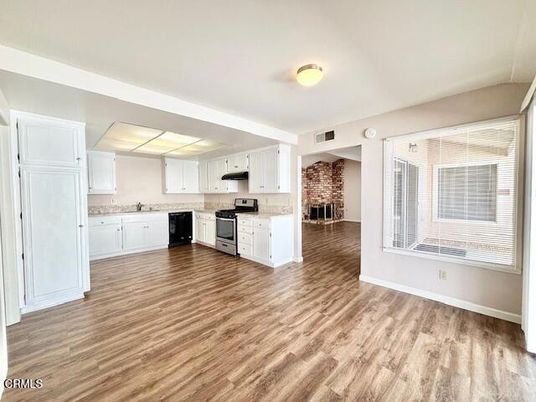 Empty room, Interior, Kitchen, Wood Texture Flooring