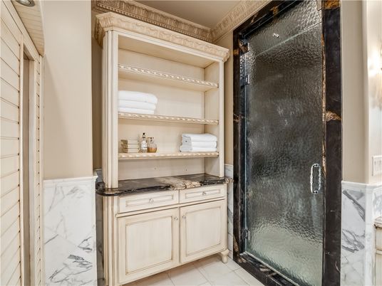 Bathroom, Glass Shower, Interior, Marble
