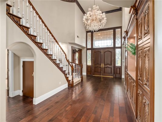 Chandelier, Interior, Wood Texture Flooring