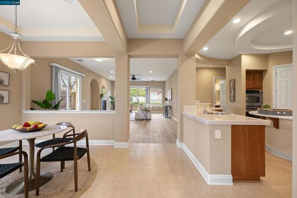 Dining room, Interior, Kitchen, Pendant Lights, Recessed Lighting