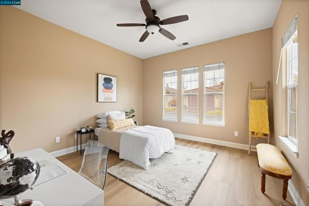 Bedroom, Interior, Wood Texture Flooring