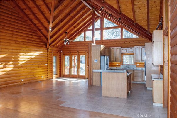 Empty room, Interior, Kitchen, Wooden Beams, Wooden Ceilings, Wood Texture Flooring, Wooden Walls