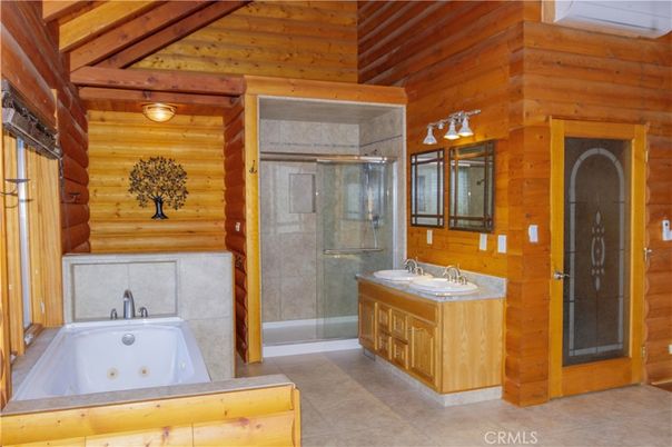 Bathroom, Glass Shower, Interior, Wooden Beams, Wooden Ceilings, Wooden Walls