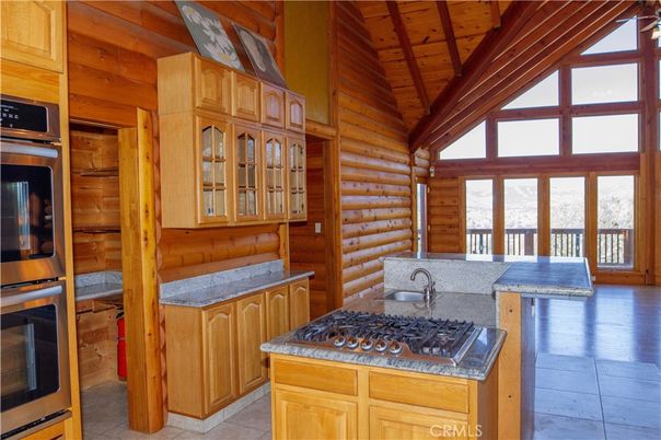 Interior, Kitchen, Stainless Steel Appliances, Wooden Beams, Wooden Ceilings, Wood Texture Flooring, Wooden Walls