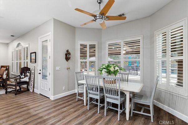 Dining room, Interior, Wood Texture Flooring