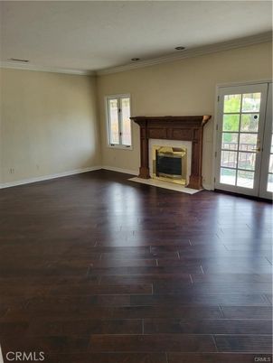 Empty room, Fireplace, Interior, Wood Texture Flooring